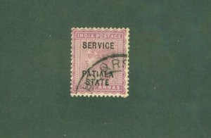 PATIALA INDIAN STATE O13 USED BIN $2.00