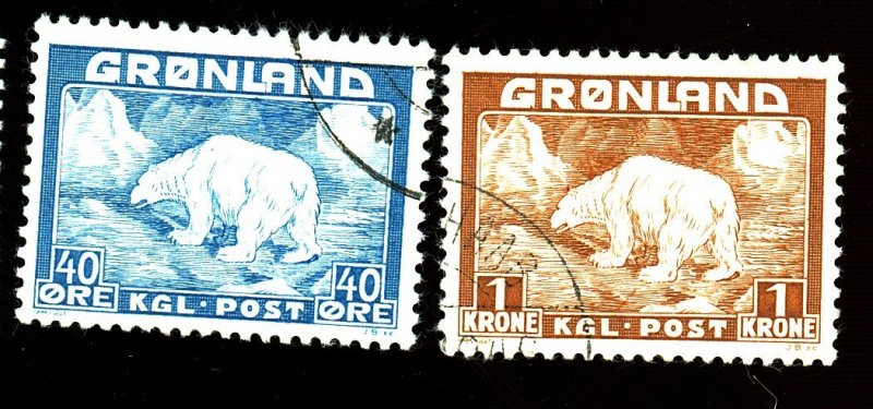 GREENLAND #8-9 USED VF Cat $17