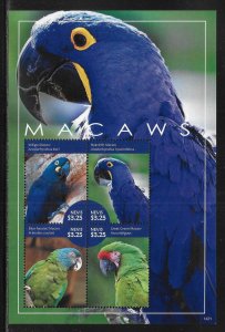 Nevis 1824 Macaws s.s. MNH