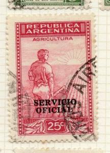 Argentina 1938 Early Official Optd Issue Fine Used 25c. 188330