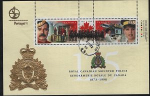 CANADA,  1737b USED SOUVENIR SHEET