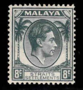 Straits Settlements Scott 243 MH* Die1, KGVI stamp from 1937-41 set