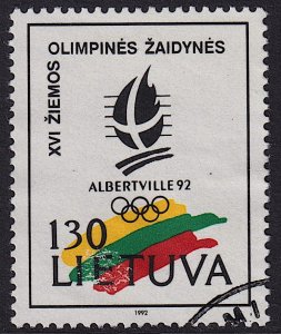 Lithuania - 1992 - Scott #423 - used - Sport Winter Olympic Games