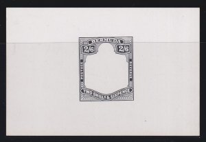 Bermuda, Scott 50P (SG 52P), Die Proof of Frame