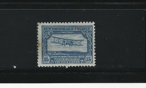 NEWFOUNDLAND - #170 - 15c FIRST NONSTOP TRANSATLANTIC FLIGHT MINT STAMP MH