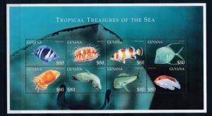 [29390] Guyana 2000 Marine Life Fish MNH Sheet