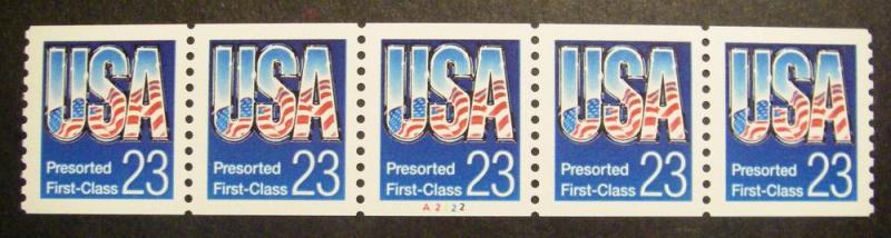 Scott 2606, 23 cent USA Presorted, PNC5, #A2222, MNH