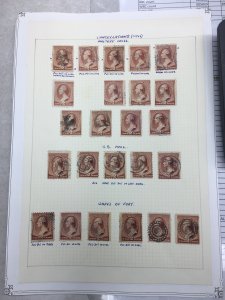 US stamp,   LOT, Interesting cancel, used, Genuine,  List 2817