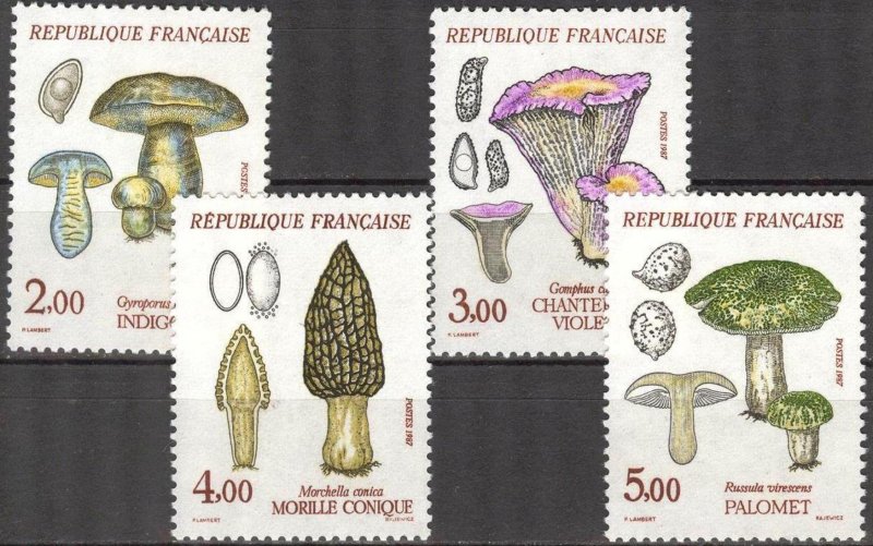 France 1987 Mushrooms MNH**