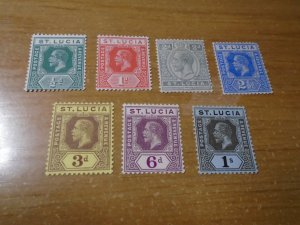 St Lucia  #  64-70  MH