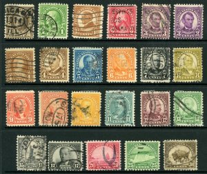 USA 1930-31 Rotary Press Issues Perf 11 x 10½ Collection  VFU G110