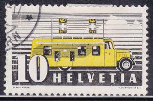Switzerland 237 Mobile Post Office Bus 1937