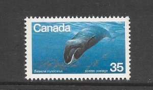 BIRDS - CANADA #814  WHALE  MNH