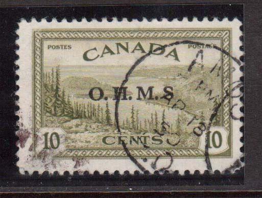 Canada #O6a VF Used Missing Period With Bileski Write Up