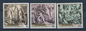 [116754] Penrhyn 1977 Christmas art paintings  MNH