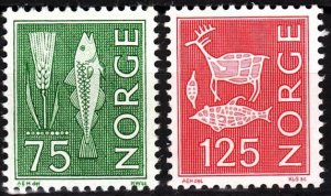 NORWAY 1973/1975 Definitive: Typical Motives. Animals. Short set and single, MNH