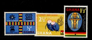 Ghana #42-44  Single (Complete Set)