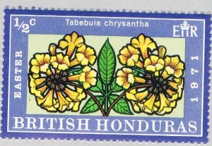 British Honduras 275 Unused Tabebuia Chrysantha flower 1971 (BP71819)