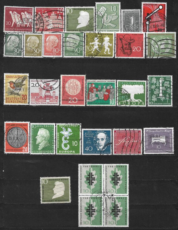 COLLECTION LOT OF 30 GERMANY 1955+ STAMPS CV + $42