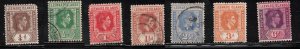 LEEWARD ISLANDS Scott # 103//110 Used - KGVI Short Set