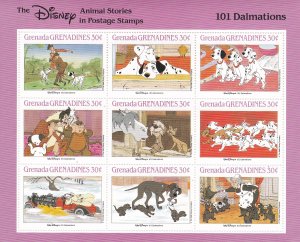 Grenada Grenadines # 986-991, Disney Stories, 6 mini Sheets, NH, 1/2 Cat.