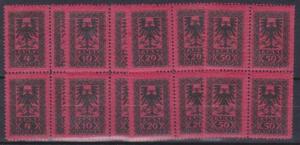 ALBANIA 1922 POSTAGE DUE COMPLETE SET bloc of four MNH /  P 6124 / SP12