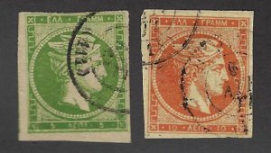 Greece SC#45-46 Used F-VF SCV$32.50...Fill a spot!