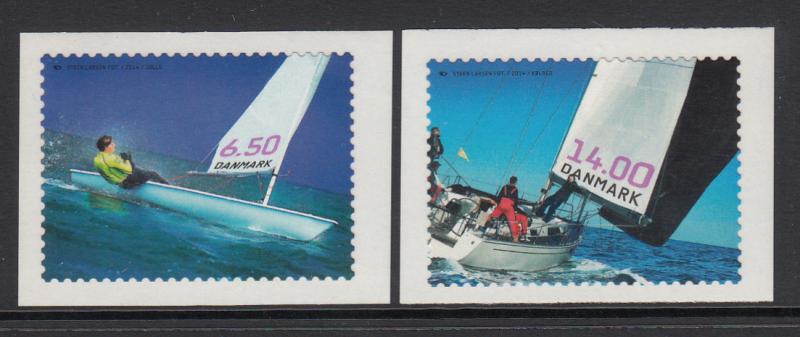 Denmark MNH 2014 Set of 2 Dinghy, Sailing yacht Nordic Coastlines