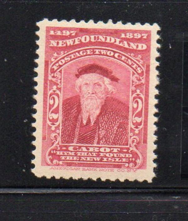 Newfoundland Sc 62 1897 2c John Cabot stamp mint NH