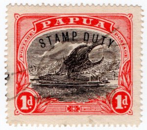 (I.B) Papua Revenue : Stamp Duty 1d