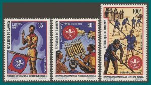 Dahomey 1972 Scout Seminar, mint #C154-C156,SG457-SG459