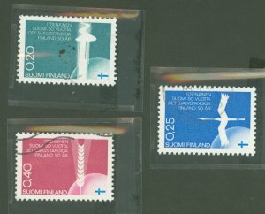 Finland #450-452 Used Single (Complete Set)