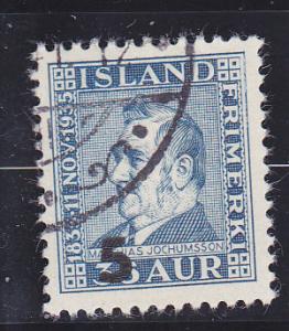 Iceland  Scott#  212  Used