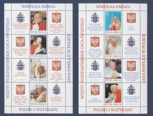 VATICAN - Scott 1264-1265 - MNH  S/S  - 2004