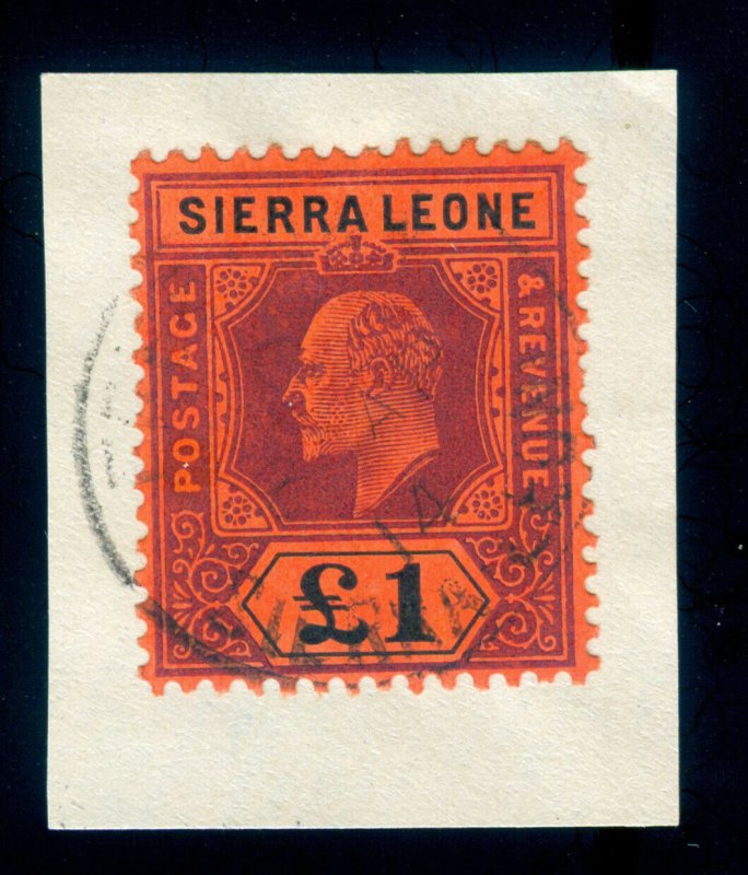 MOMEN: SIERRA LEONE SG #111 1911 USED LOT #60039