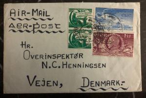 1930s Dublin Ireland Airmail Cover To Vejen Denmark