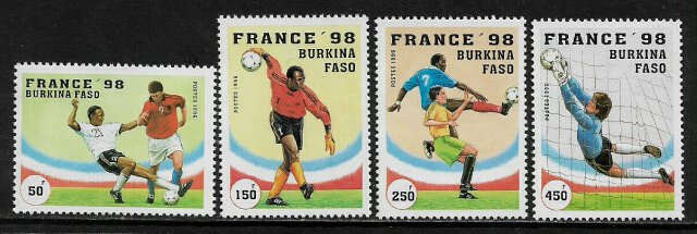 Burkina Faso #1074-7 MNH Set - World Cup Soccer