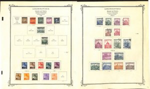 Bohemia Moravia Stamp Collection 12 Scott Specialty Pages, 1939-44 German (BC)