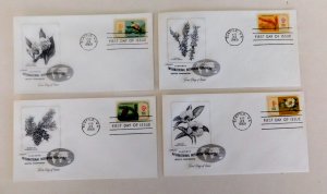 US #1376-79a First Day Covers Botanical Congress, Artmaster, Wash DC cancel,1969