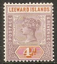 1890 Leeward Islands Scott 4 Queen Victoria MH