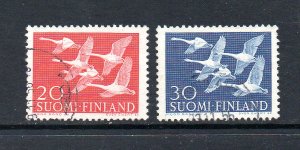 Finland 343-344 Used CV $4.50 Birds