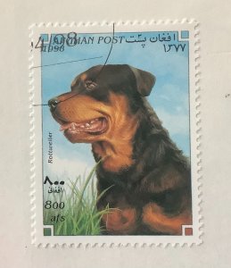 Afghanistan 1998  Mi 1756 CTO -  800afs, Dogs, Rottweiler