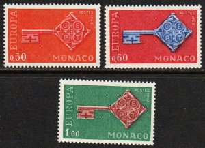 Monaco Sc #689-691 MNH