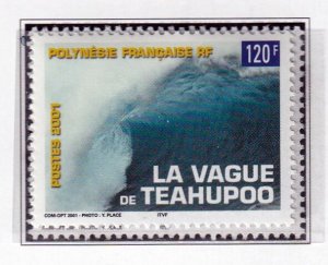 French Polynesia 2001 - Surfing Wave   - MNH  single     #  803