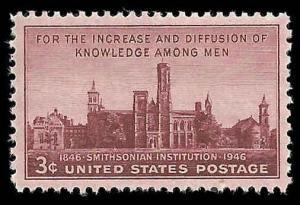 # 943 MINT NEVER HINGED SMITHSONIAN INSTITUTION VF+