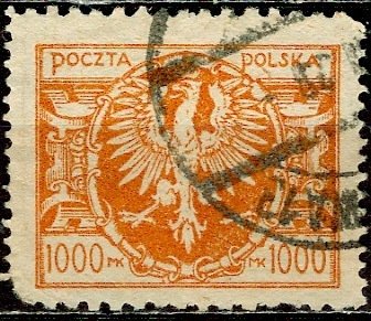 Poland; 1923: Sc. # 169A: O/Used Single Stamp