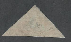 CAPE GOOD HOPE 1853 TRIANGLE 1D BLUED PAPER