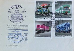 GERMANY EAST FDC 1979 LOCOMOTIVES SGE2124/7