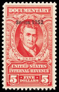 U.S. REV. DATED REDS R608  Mint (ID # 103117)