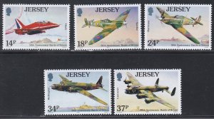 Jersey # 544-548, Battle of  Britain 50th Anniversary, Mint, NH, 1/2 Cat.